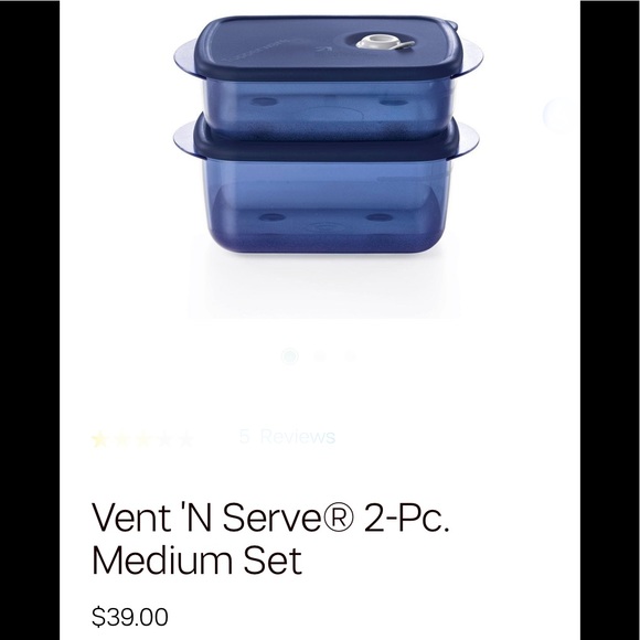 Tupperware Kitchen Tupperware Vent N Serve Set Poshmark